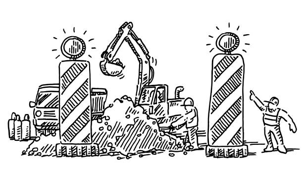 -Drawing of a Construction Site-