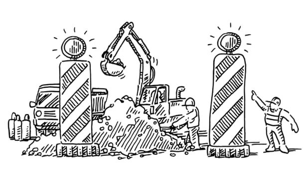 -Drawing of a Construction Site-